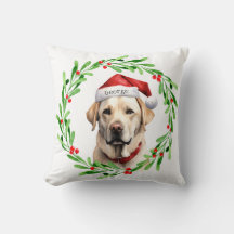 Kersthond Geel Lab Labrador Retriever Santa
