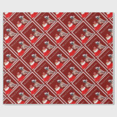 Kersthond geweldige dane cadeaupapier (Vlak)