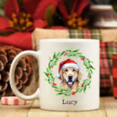 Kersthond Golden Retriever Santa Holiday Koffiemok