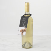 Kersthond Grappig Ruff Jaar In review Kaart Flessenhanger (Schuin)