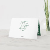 Kersthond Grappig Rufjaar in de review Kaart (Achterkant)