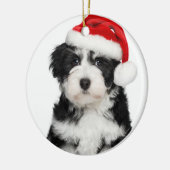 Kersthond Havanese Puppy Dog Keramisch Ornament (Links)