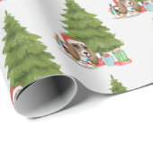 Kersthond in het licht cadeaupapier (Rol Hoek)