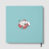 Kersthond in Santa Hat - Vakantie Cheer voor huisd Gastenboek (Achterkant)