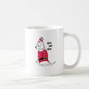 Kersthond in Santa Outfit Koffiemok