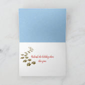 kersthond in Tangled-lampjes Kaart (Binnen)