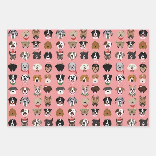 Kersthond Inpakpapier Vel (Voorkant 3)