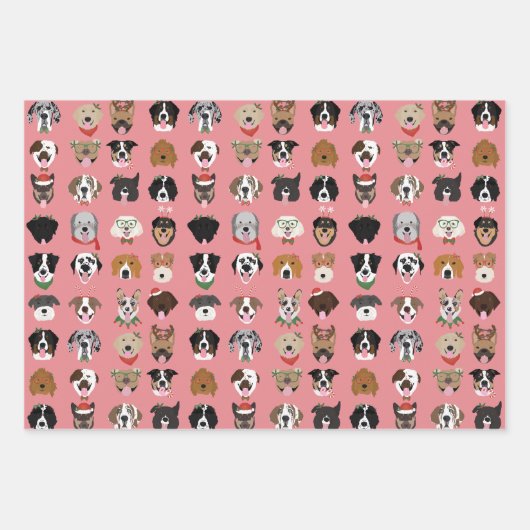 Kersthond Inpakpapier Vel (Voorkant)