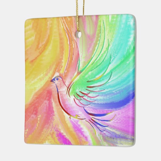 Kersthond Keramisch Ornament (Links)