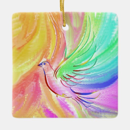 Kersthond Keramisch Ornament (Voorkant)