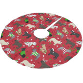 Kersthond Kerstboom Rok (Gekanteld)