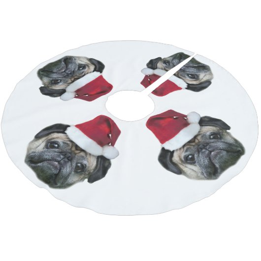 kersthond kerstboom rok (Gekanteld)