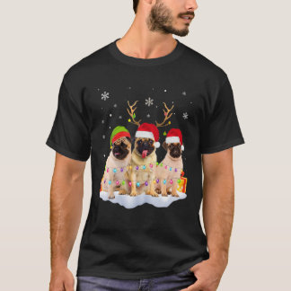 Kersthond, kerstpug Pajama Mannen Vrouwen Gif T-shirt
