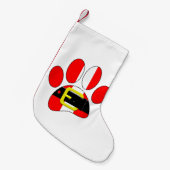 kersthond kleine kerstsok (Voorkant (Hangend))