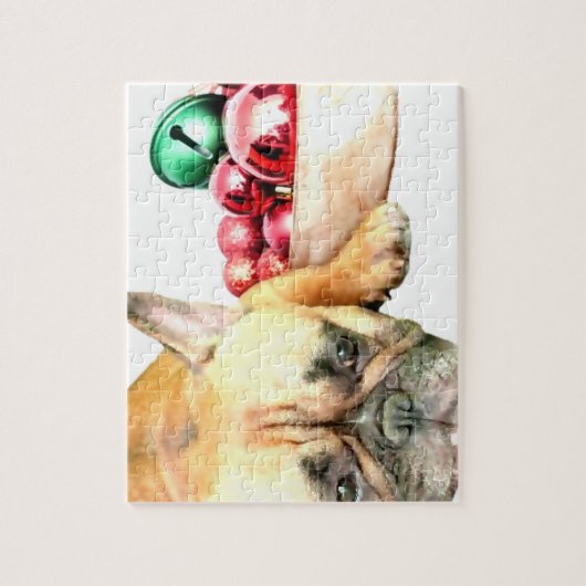 Kersthond Legpuzzel (Verticaal)