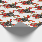 Kersthond Malinois Cadeaupapier (Hoek)