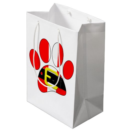 kersthond medium cadeauzakje (Achterkant Gekanteld)