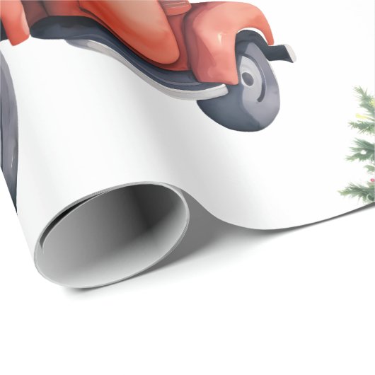 Kersthond met cadeaus inpakpapier (Rol Hoek)