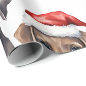 Kersthond met cadeaus inpakpapier (Rol Hoek)