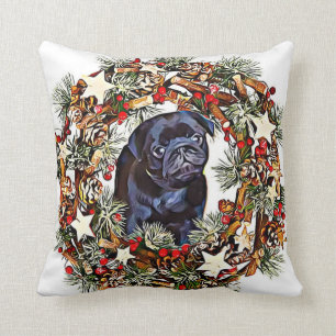 kersthond met kussen