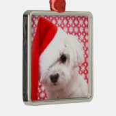 Kersthond Metalen Ornament (Rechts)