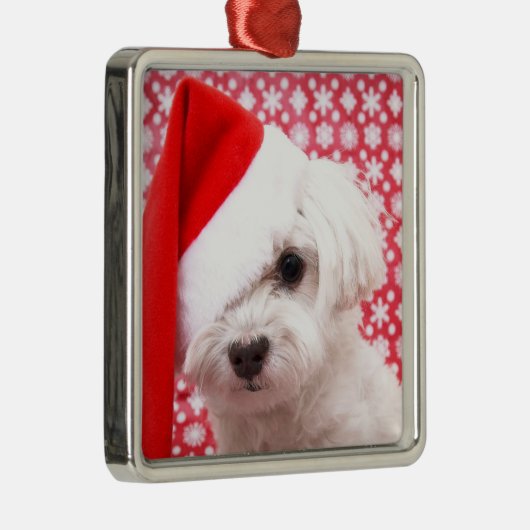 Kersthond Metalen Ornament (Rechts)