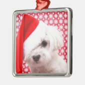 Kersthond Metalen Ornament (Links)