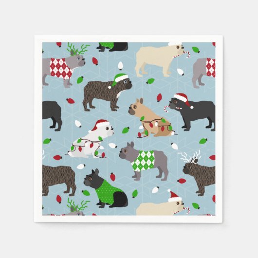 Kersthond Napkins Servet (Voorkant)