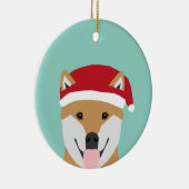 Kersthond Ornament - shiba inu kersthond (Rechts)