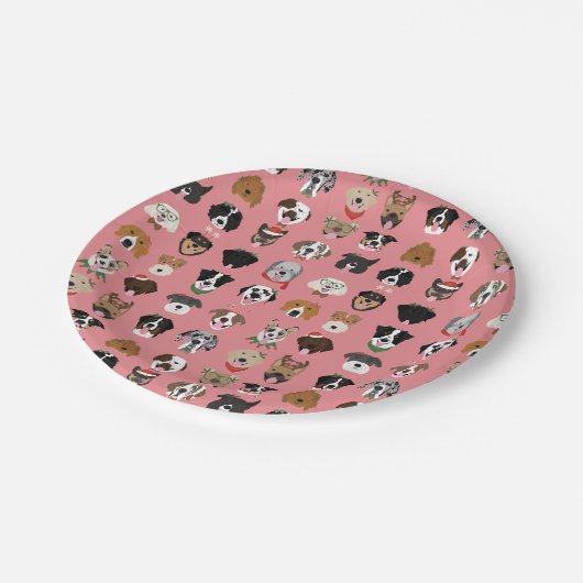 Kersthond Papieren Bordje (Gekanteld)