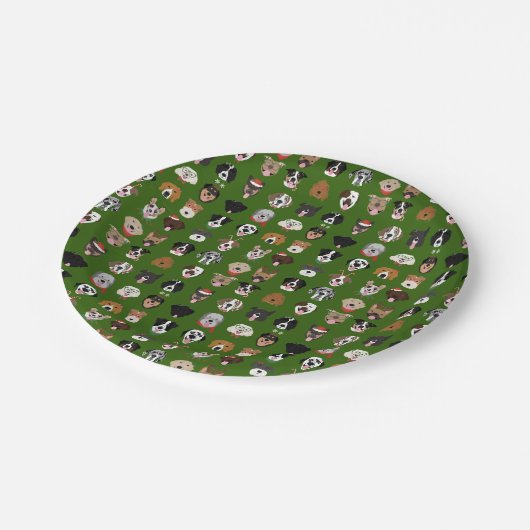 Kersthond Papieren Bordje (Gekanteld)