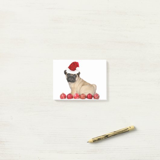 kersthond post-it® notes (Op bureau)