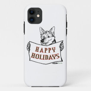 Kersthond: Prettige feestdagen iPhone 11 Hoesje