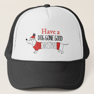 Kersthond Puns Santa Dogs Dog Gone Good Christus Trucker Pet
