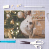Kersthond Puppy Holiday Seasonal Decoupage Tissuepapier (Craft)