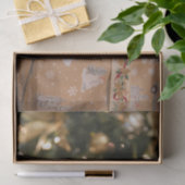 Kersthond Puppy Holiday Seasonal Decoupage Tissuepapier (Geschenk)