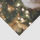 Kersthond Puppy Holiday Seasonal Decoupage Tissuepapier (Detail)