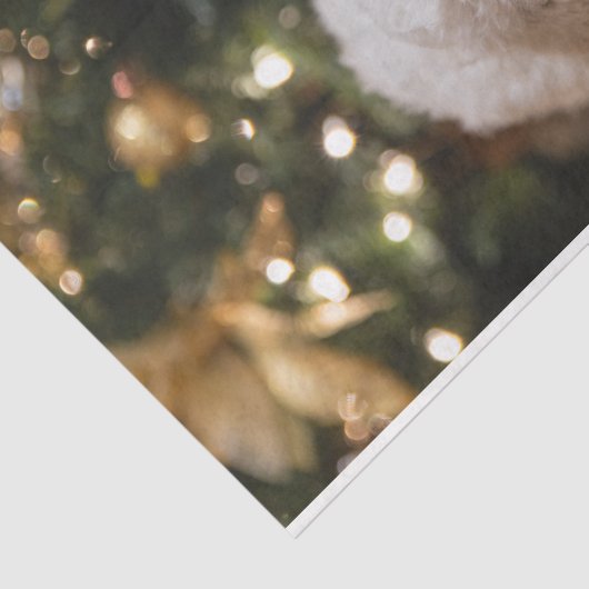 Kersthond Puppy Holiday Seasonal Decoupage Tissuepapier (Detail)