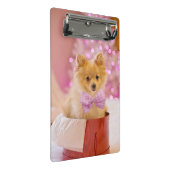 Kersthond Puppycadeau Geschenk Mini Klembord (Schuin)