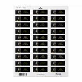 **KERSTHOND** RETOURADRES LABEL (Full Sheet)