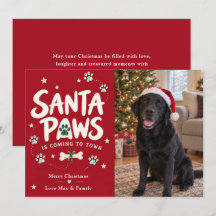 Kersthond Santa Paws-foto