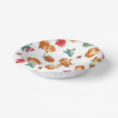 Kersthond Schattige Feestelijk Papieren Kommen (Gebogen)