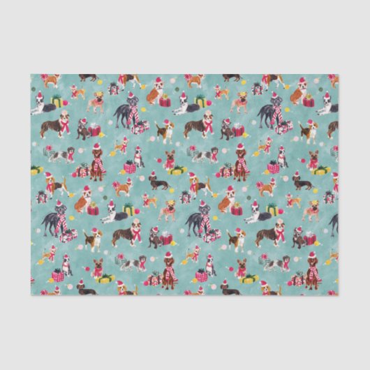 KERSTHOND SCHATTIGHEID TISSUEPAPIER (Voorkant)