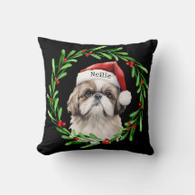 Kersthond Shih Tzu Santa Feestdagen Pet