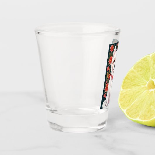 kersthond shot glas (Links)