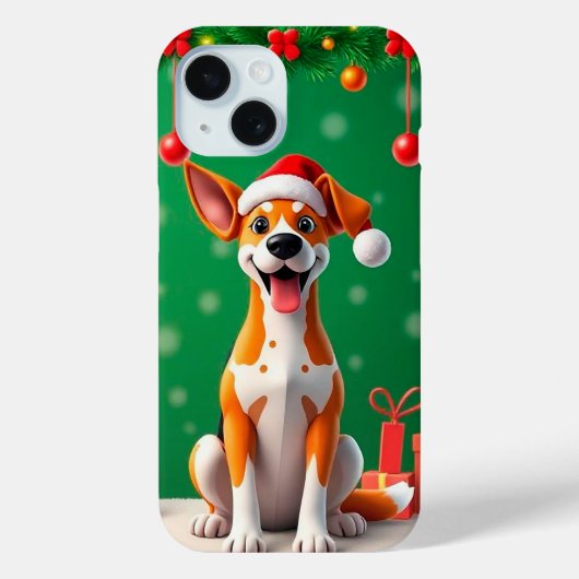 Kersthond Sinterklaas Hoed Telefoonhoes Cadeau Case-Mate iPhone Case (Achterkant)