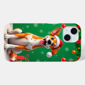 Kersthond Sinterklaas Hoed Telefoonhoes Cadeau Case-Mate iPhone Case (Achterkant (horizontaal))