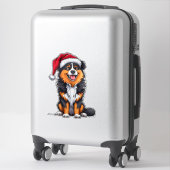 Kersthond Sinterklaashoed Feestdagen Schattige Hui Sticker (Koffer)