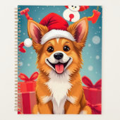 Kersthond Sinterklaashoed Planner Cadeau (Voorkant)