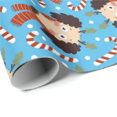 Kersthond snoeprepen cadeaupapier (Rol Hoek)